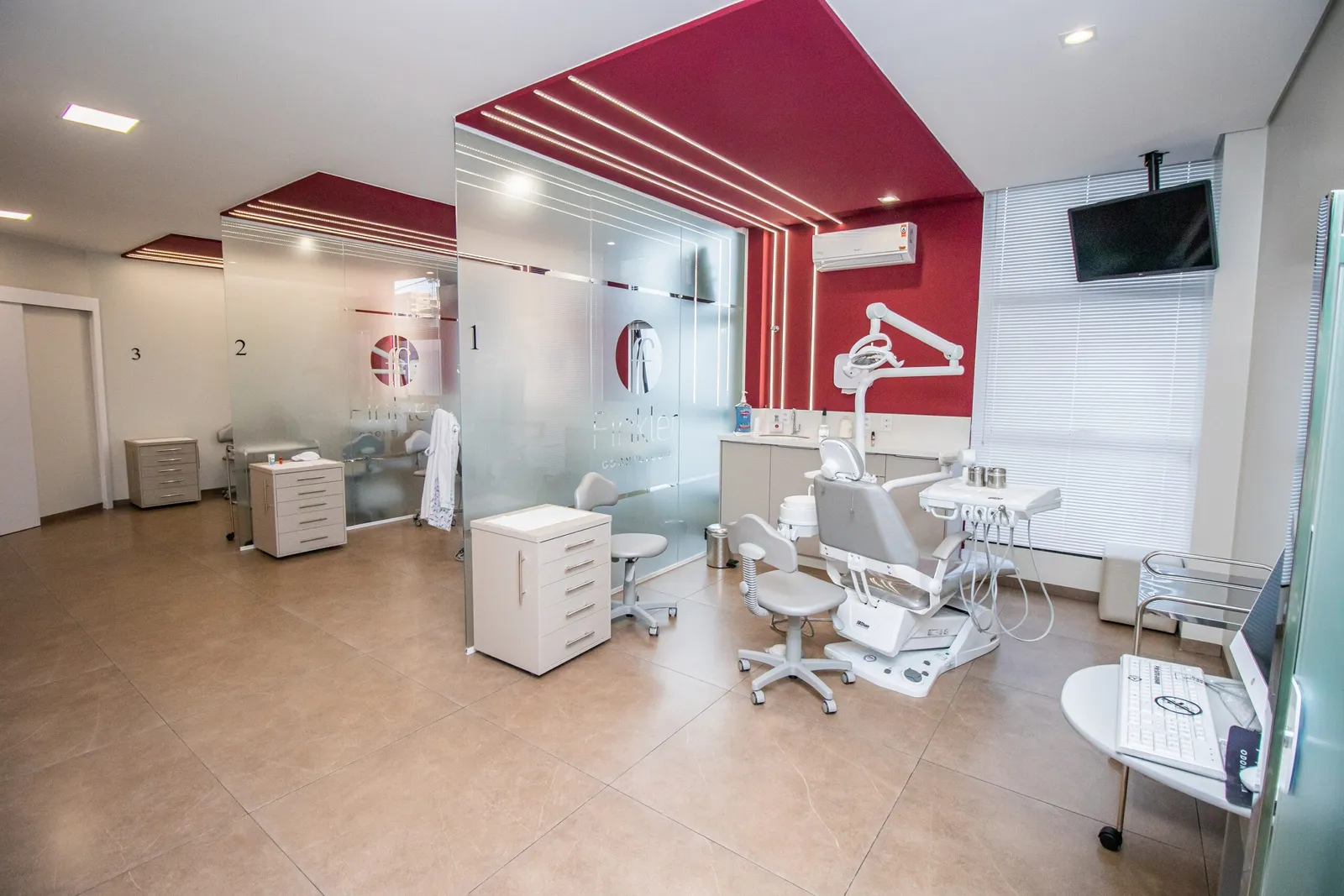 Consultórios equipados da Finkler Odontologia